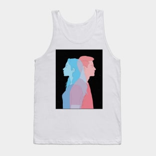 Pink and Cyan Tank Top